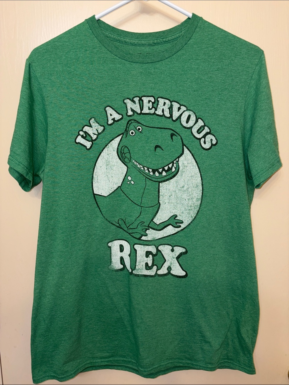 Disney Toy Story Green 'I'm a Nervous Rex' Graphic Tee